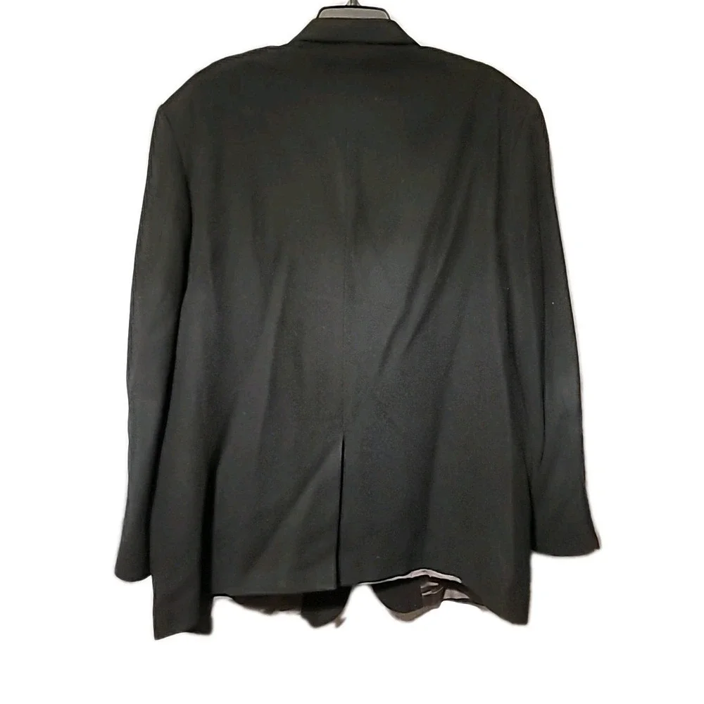 VTG AKA Eddie Bauer Men's‎ 100% Camel Hair 2 Button Black Sz 46R Sport Coat